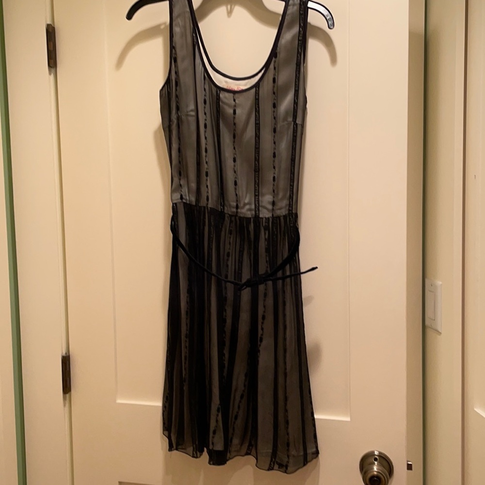 Vintage Betty black silk dress